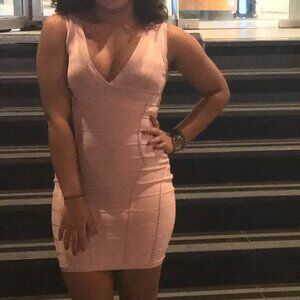House of CB Pink Bandage Dress - Size S
